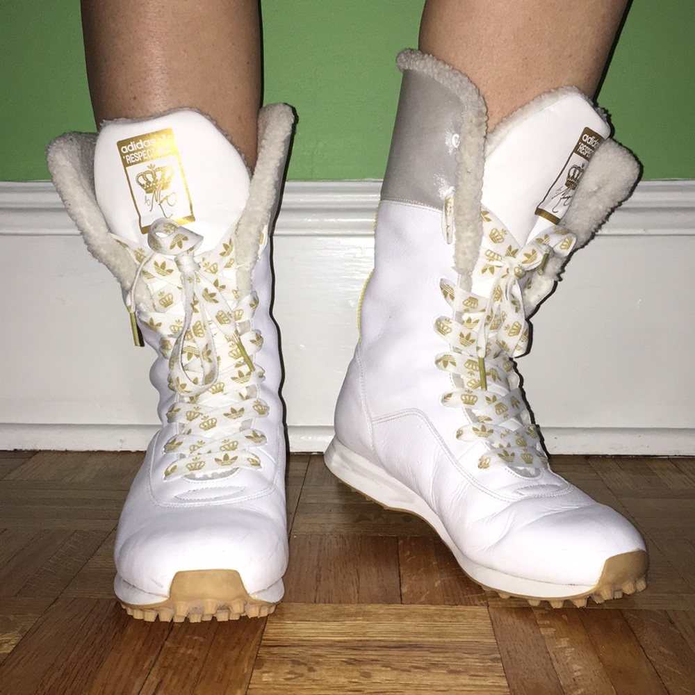 Adidas Missy Elliot Rhythm white boots